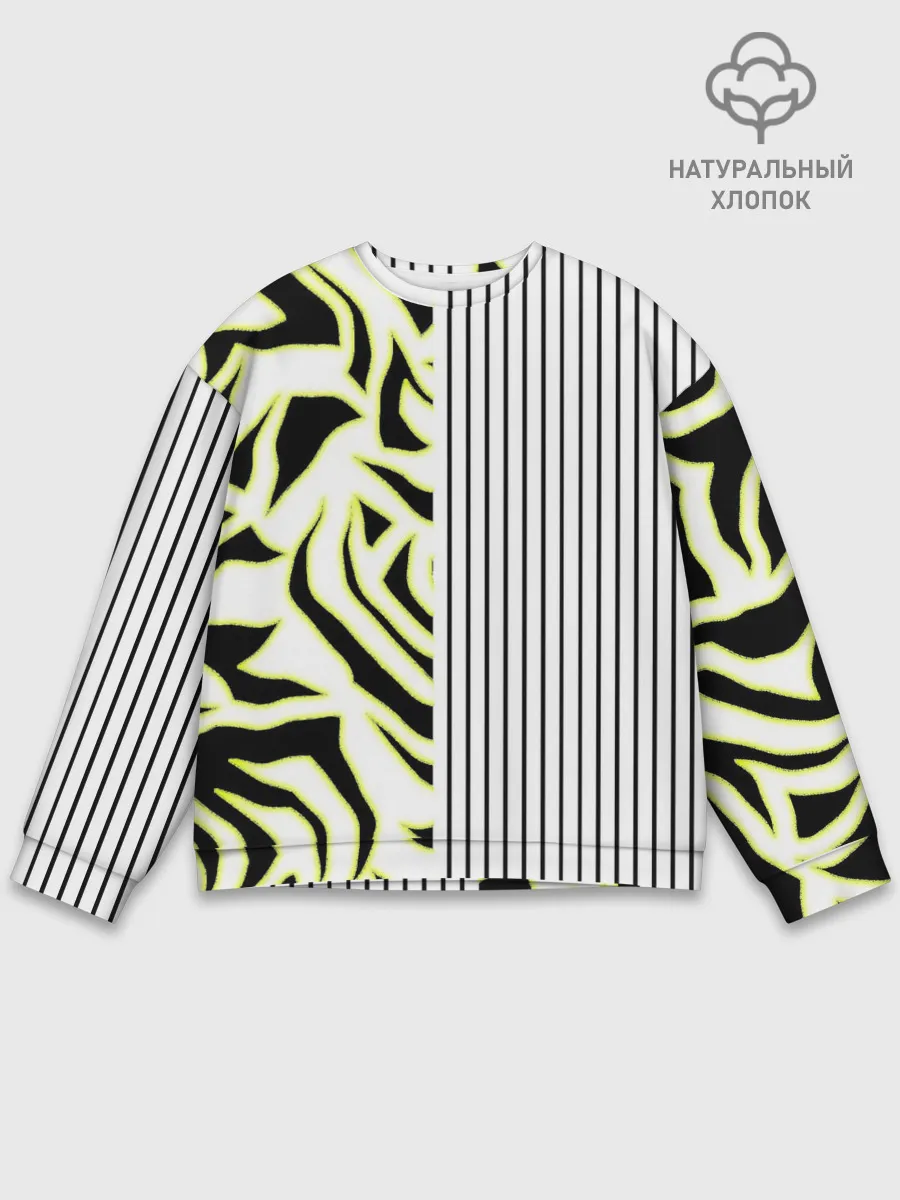 Мужской свитшот базовый / Зебра