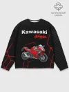 Мужской свитшот базовый / KAWASAKI NINJA / КАВАСАКИ