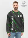 Мужской свитшот базовый / KAWASAKI / КАВАСАКИ / SPORT