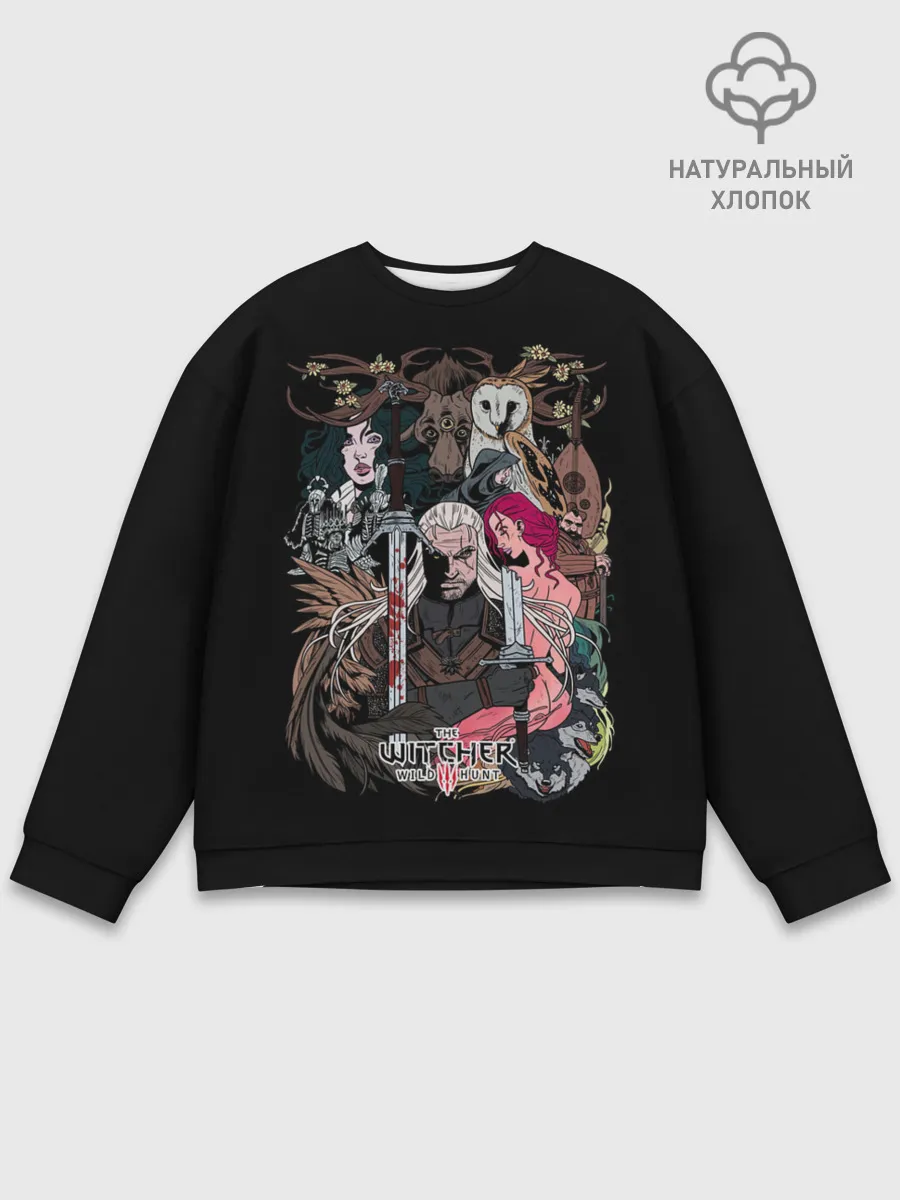 Мужской свитшот базовый / Арт Дикой Охоты