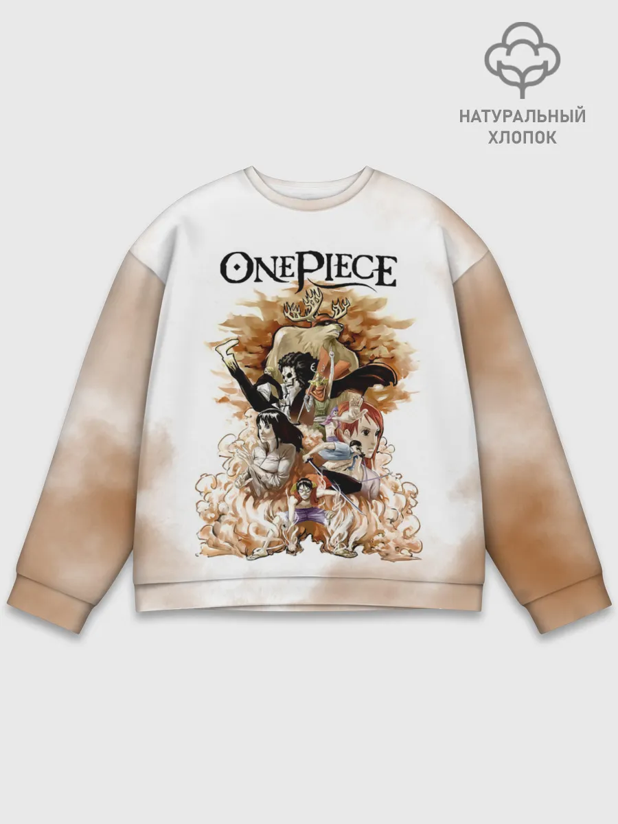 Мужской свитшот базовый / One Piece. Пираты Соломенной Шляпы