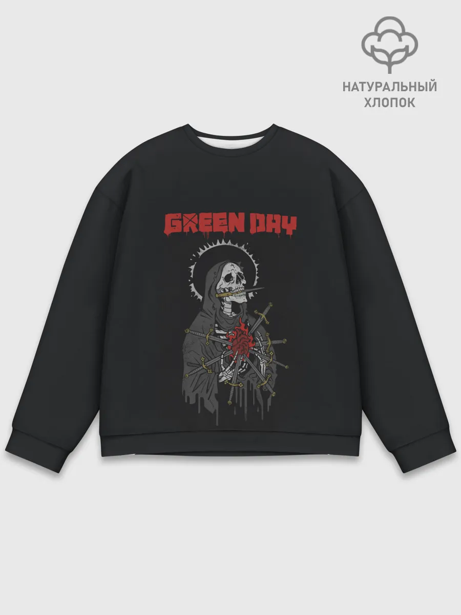 Мужской свитшот базовый / GreenDay | ГринДей | Poster