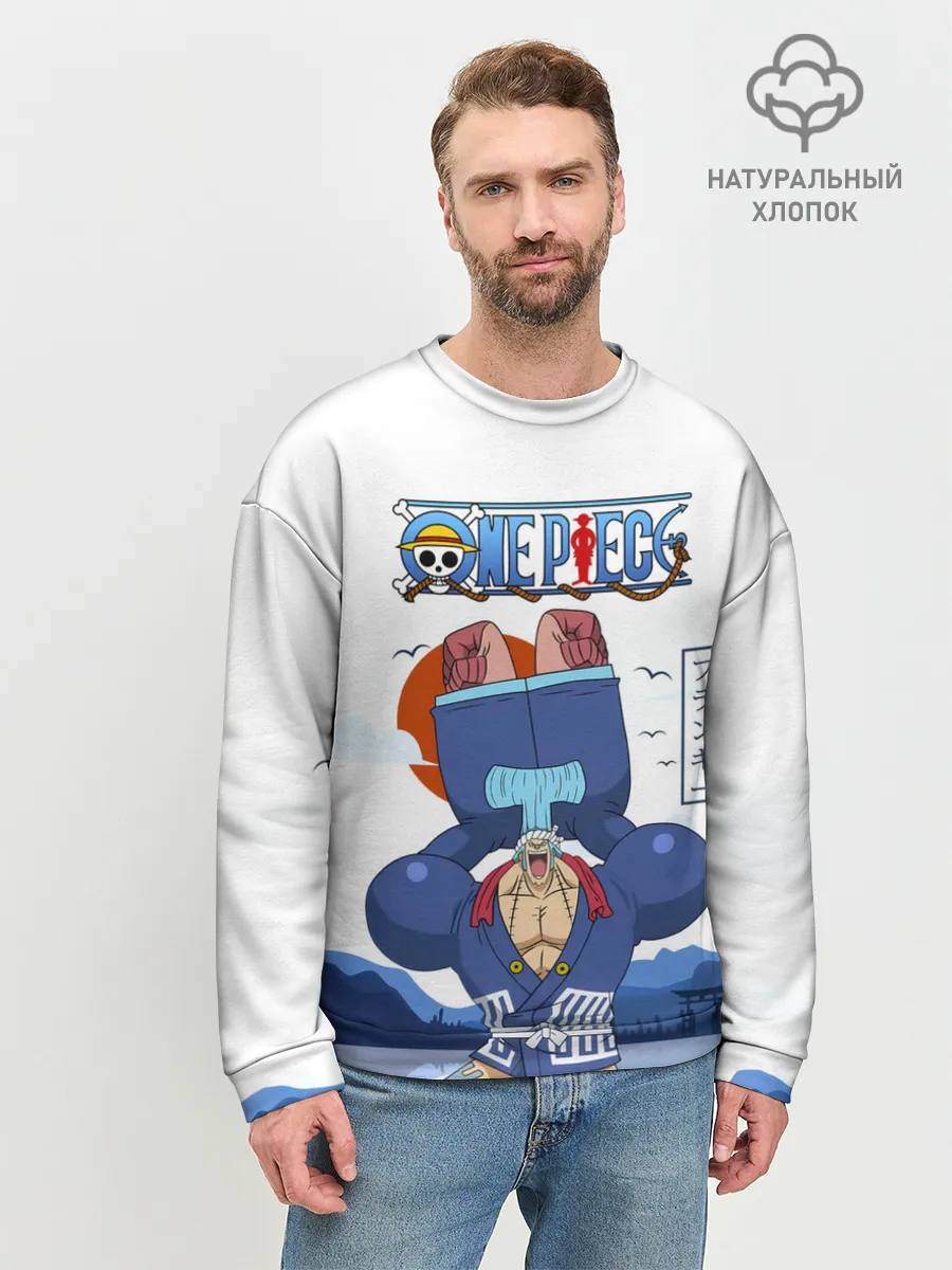 Мужской свитшот базовый / Фрэнки One Piece. Большой куш