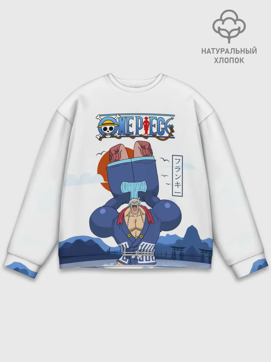 Мужской свитшот базовый / Фрэнки One Piece. Большой куш