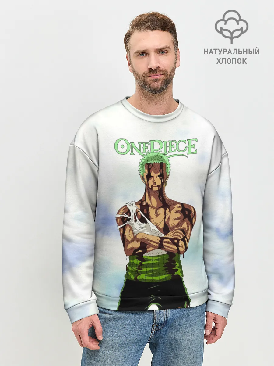 Мужской свитшот базовый / Зоро после боя One Piece