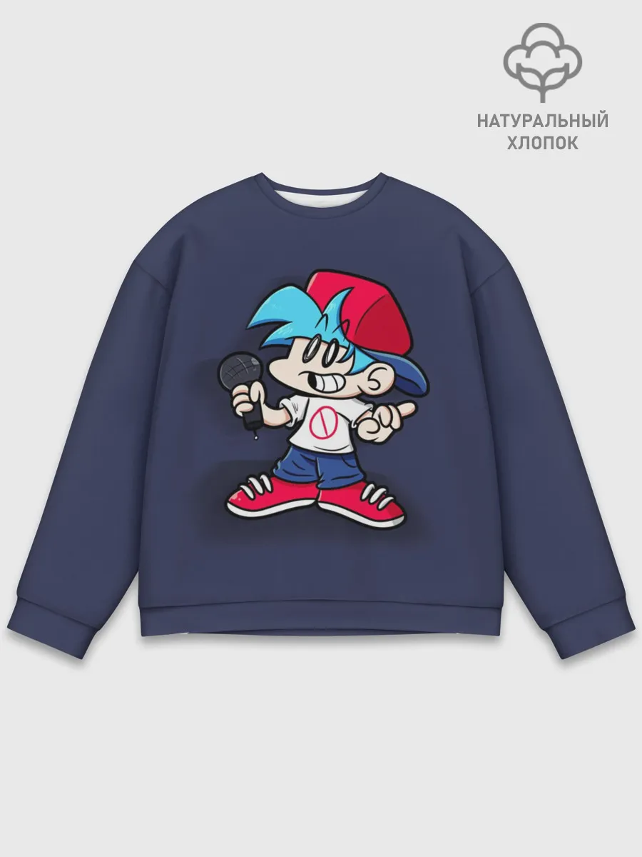 Мужской свитшот базовый / Friday Night Funkin Бойфренд