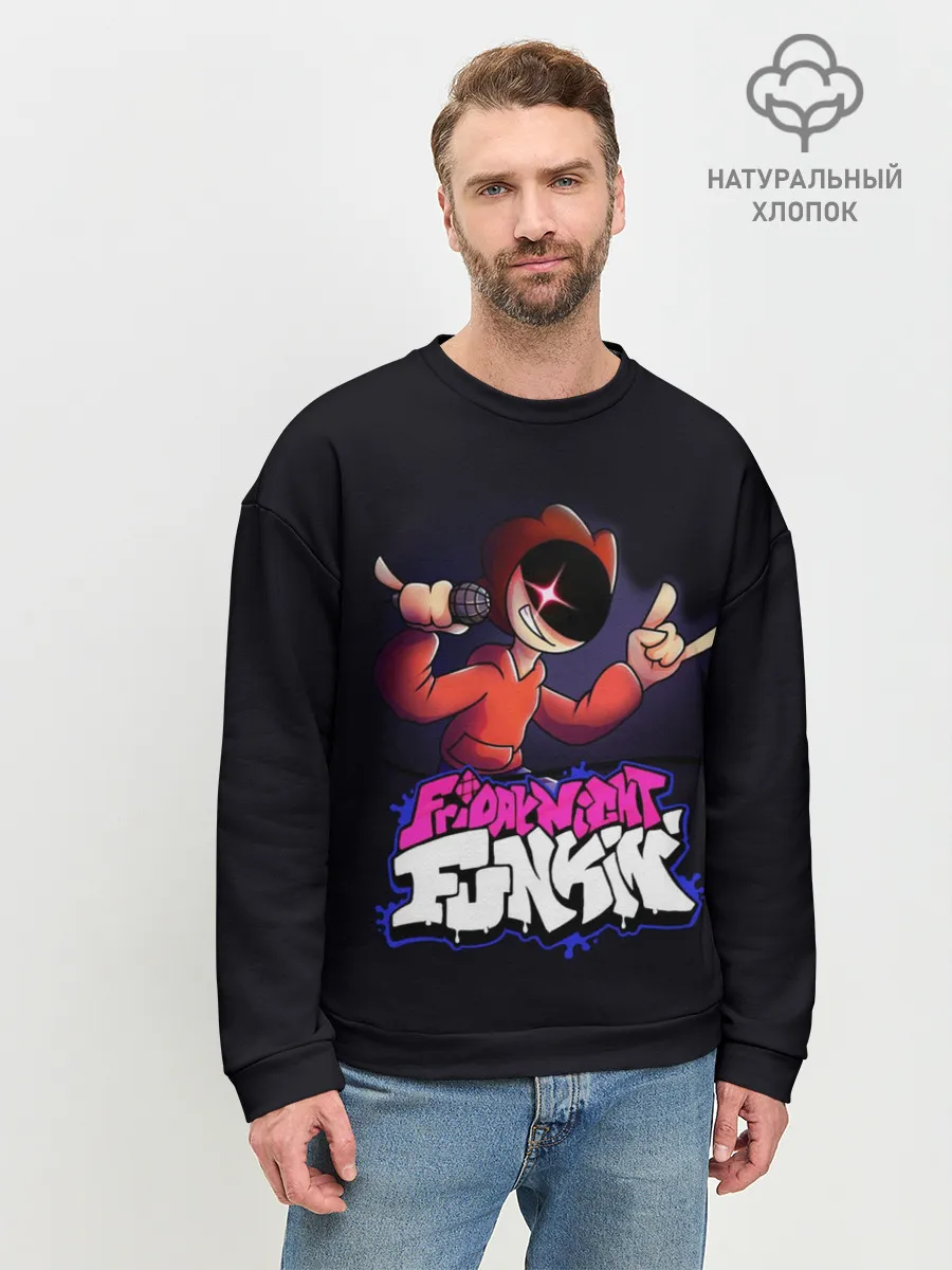 Мужской свитшот базовый / Friday Night Funkin / Пико