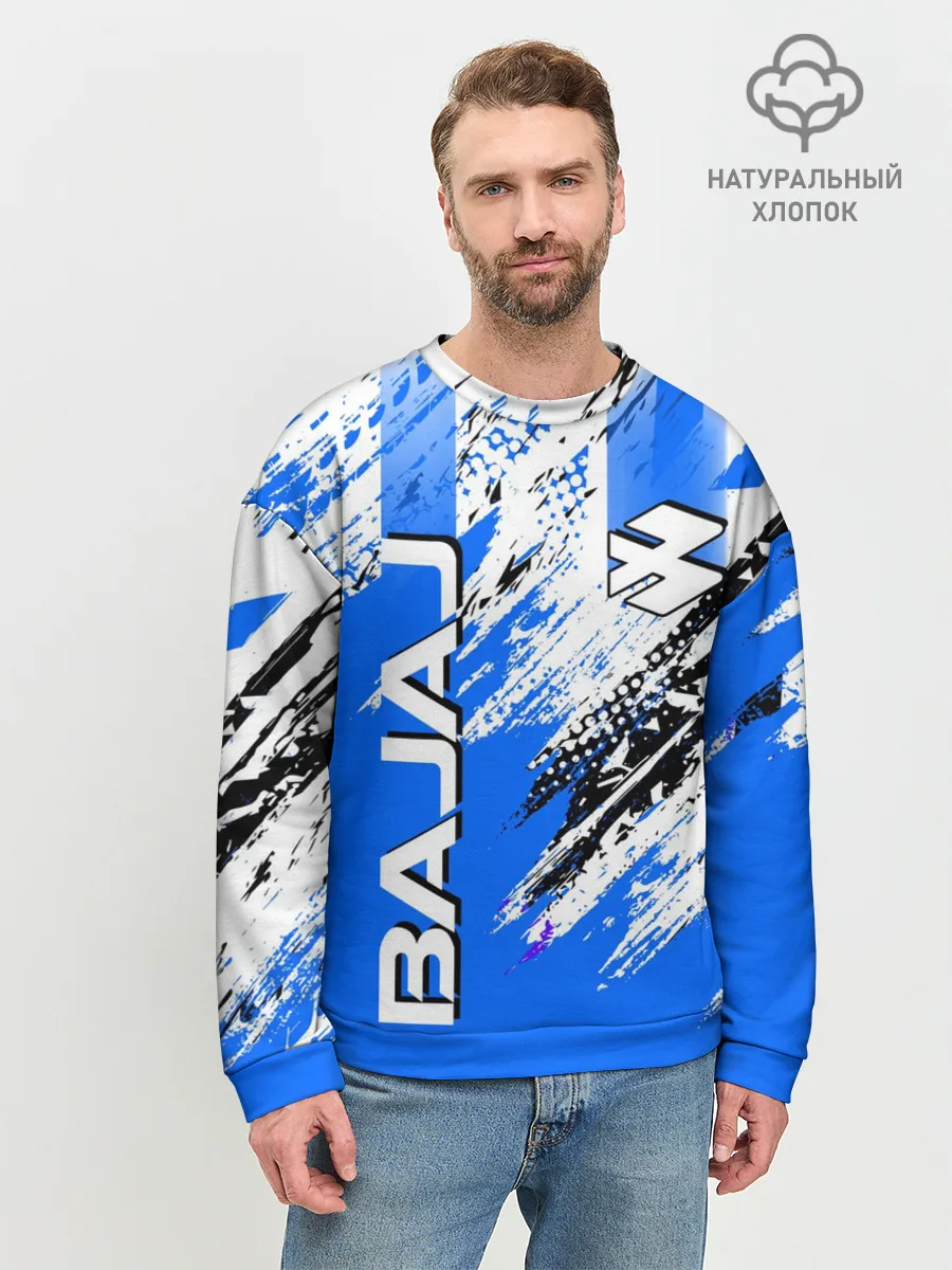 Мужской свитшот базовый / BAJAJ / БАДЖАДЖ / МОТОСПОРТ