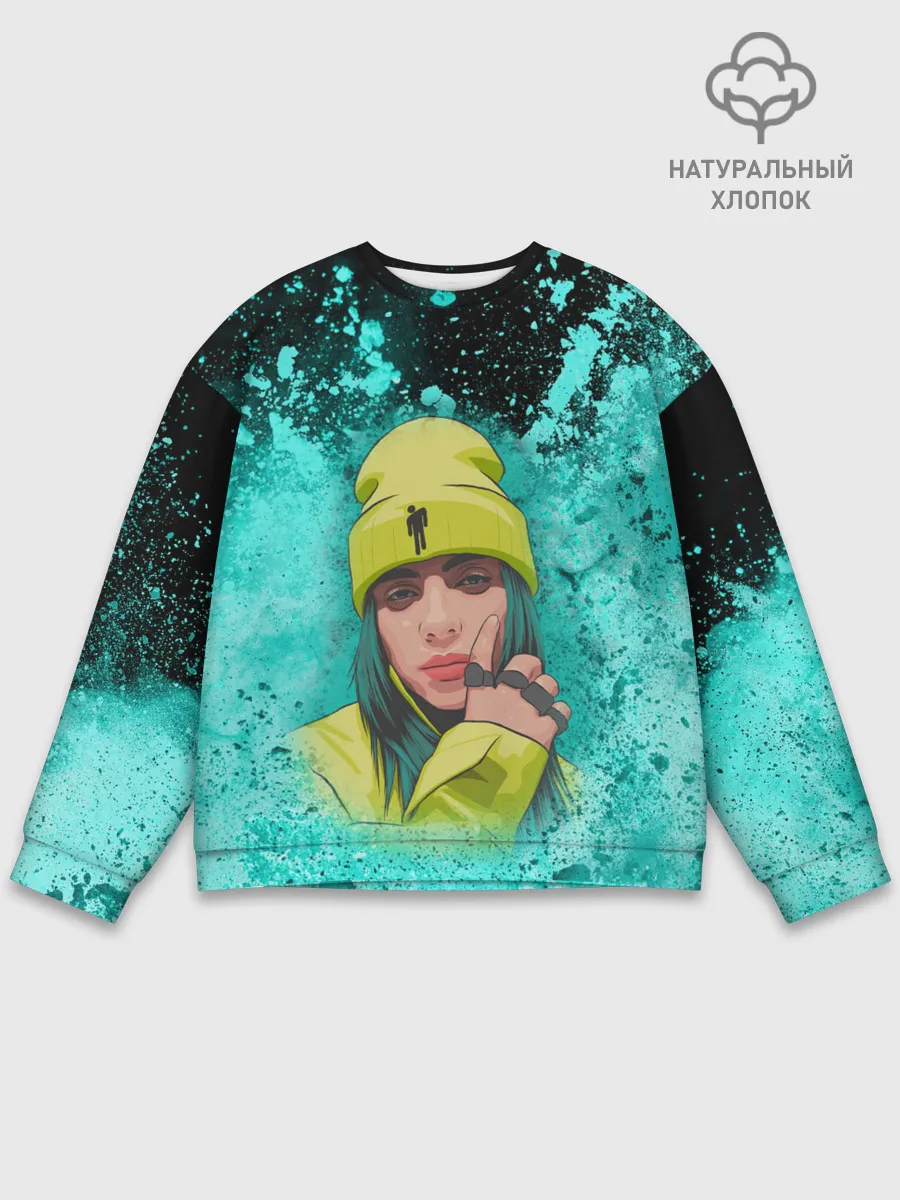 Мужской свитшот базовый / BILLIE EILISH | БИЛЛИ АЙЛИШ