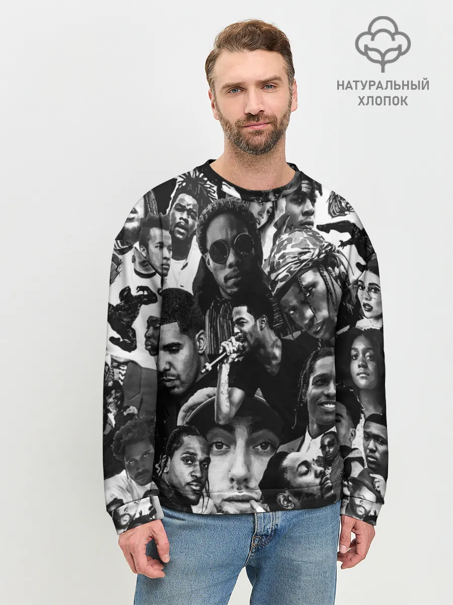 Мужской свитшот базовый / Music Rap allpic