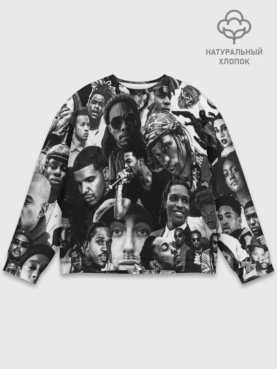 Мужской свитшот базовый / Music Rap allpic