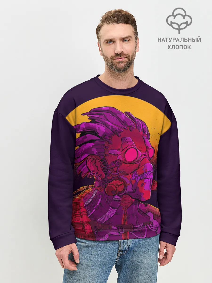 Мужской свитшот базовый / Cyberpunk 2077 | Cyberware