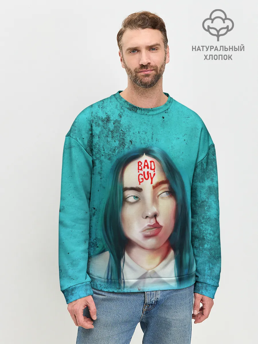 Мужской свитшот базовый / BAD GUY | BILLIE EILISH