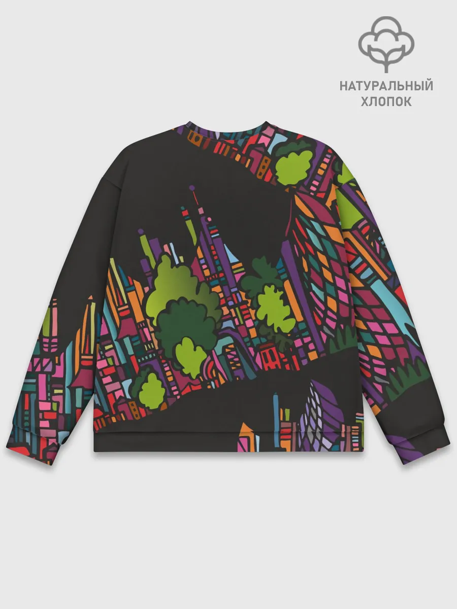 Мужской свитшот базовый / Ночные огни