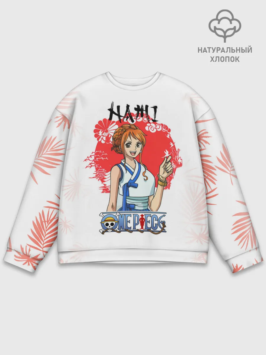 Мужской свитшот базовый / Нами One Piece. Большой куш
