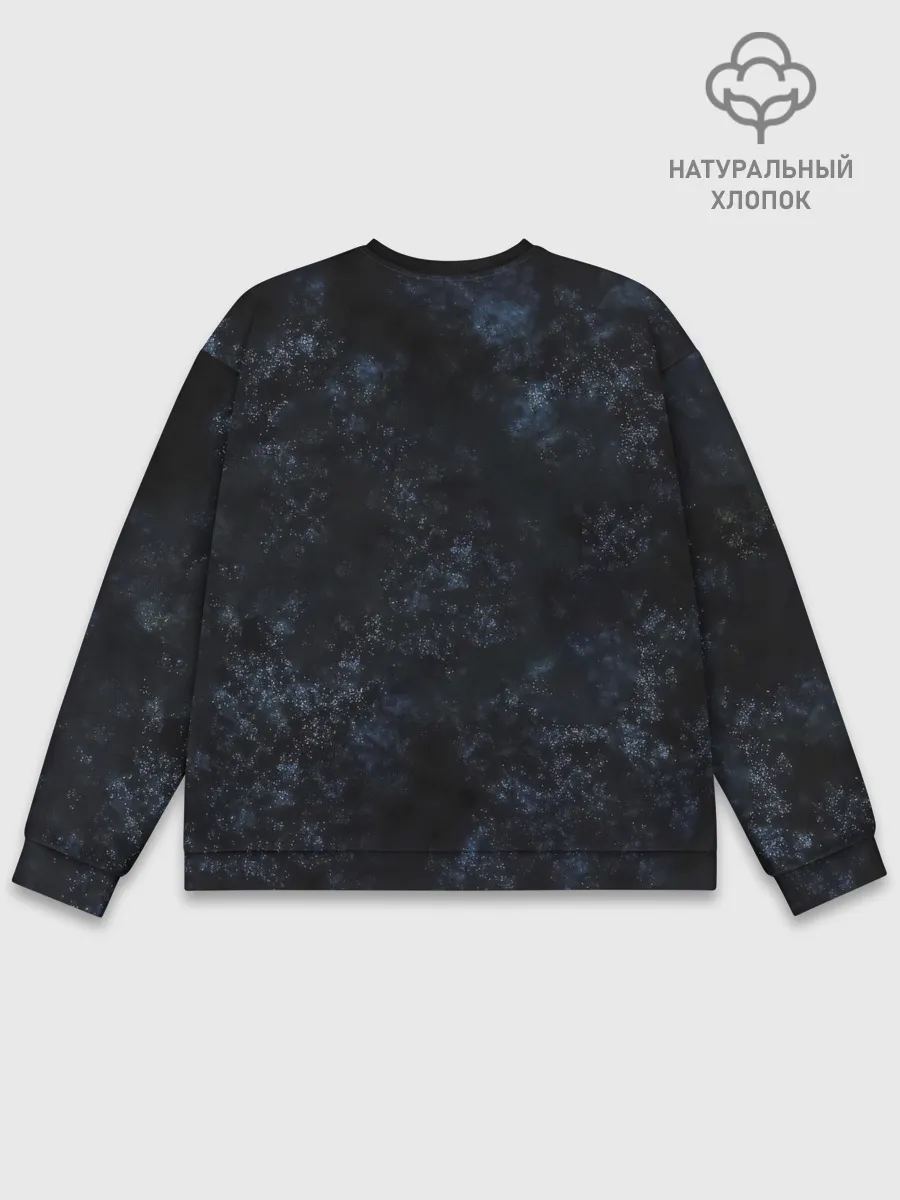 Мужской свитшот базовый / Веселый Роджер One Piece. Большой куш