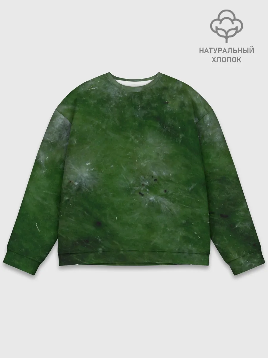 Мужской свитшот базовый / Точки На нефритовом Фоне