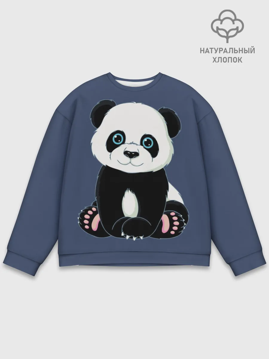 Мужской свитшот базовый / Милая Панда
