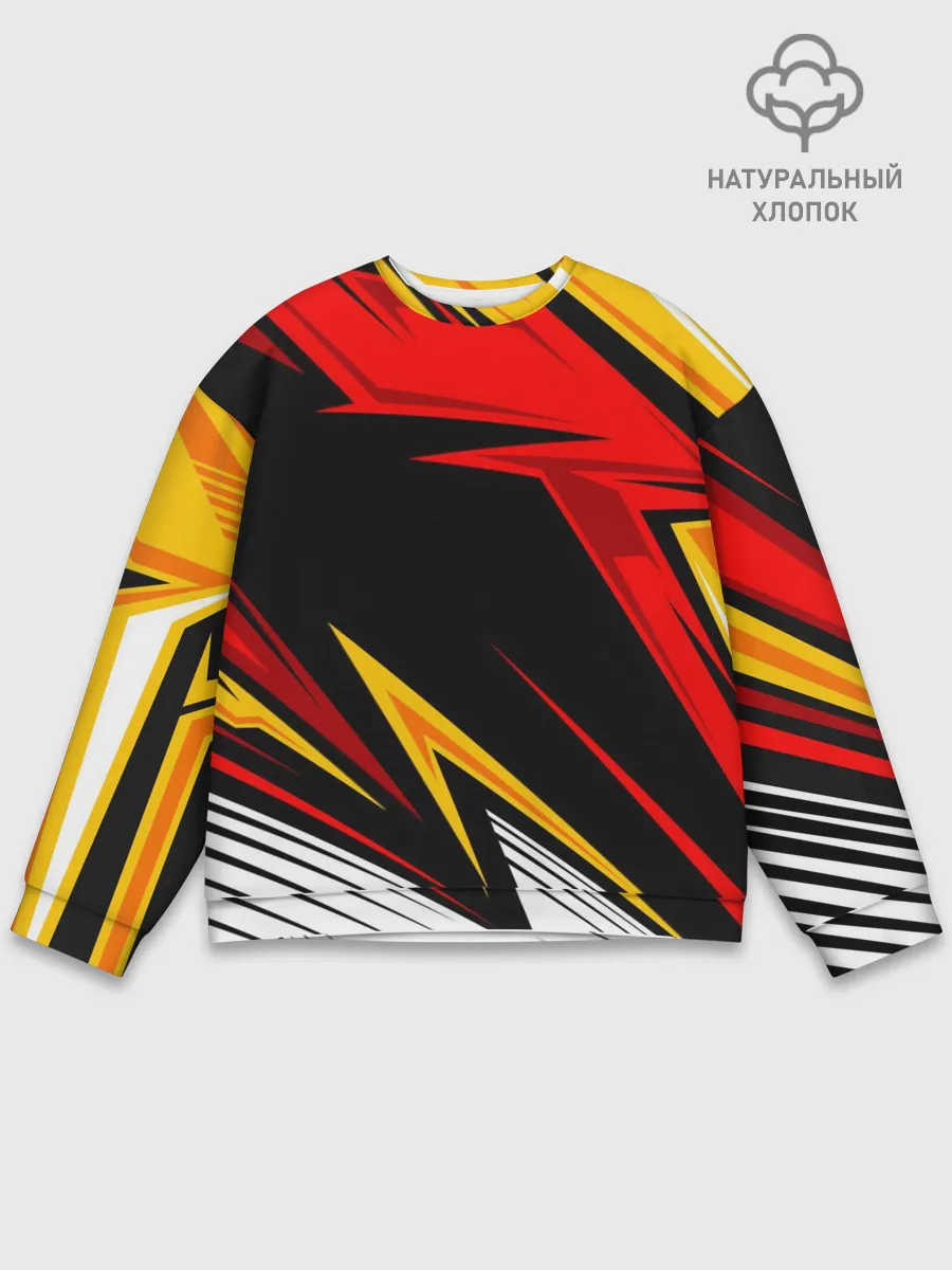 Мужской свитшот базовый / КРАСНО-ЖЕЛТЫЙ СПОРТ | SPORT