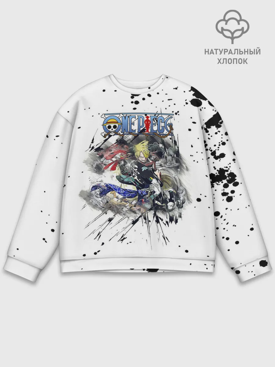 Мужской свитшот базовый / Винсмок Санджи One Piece