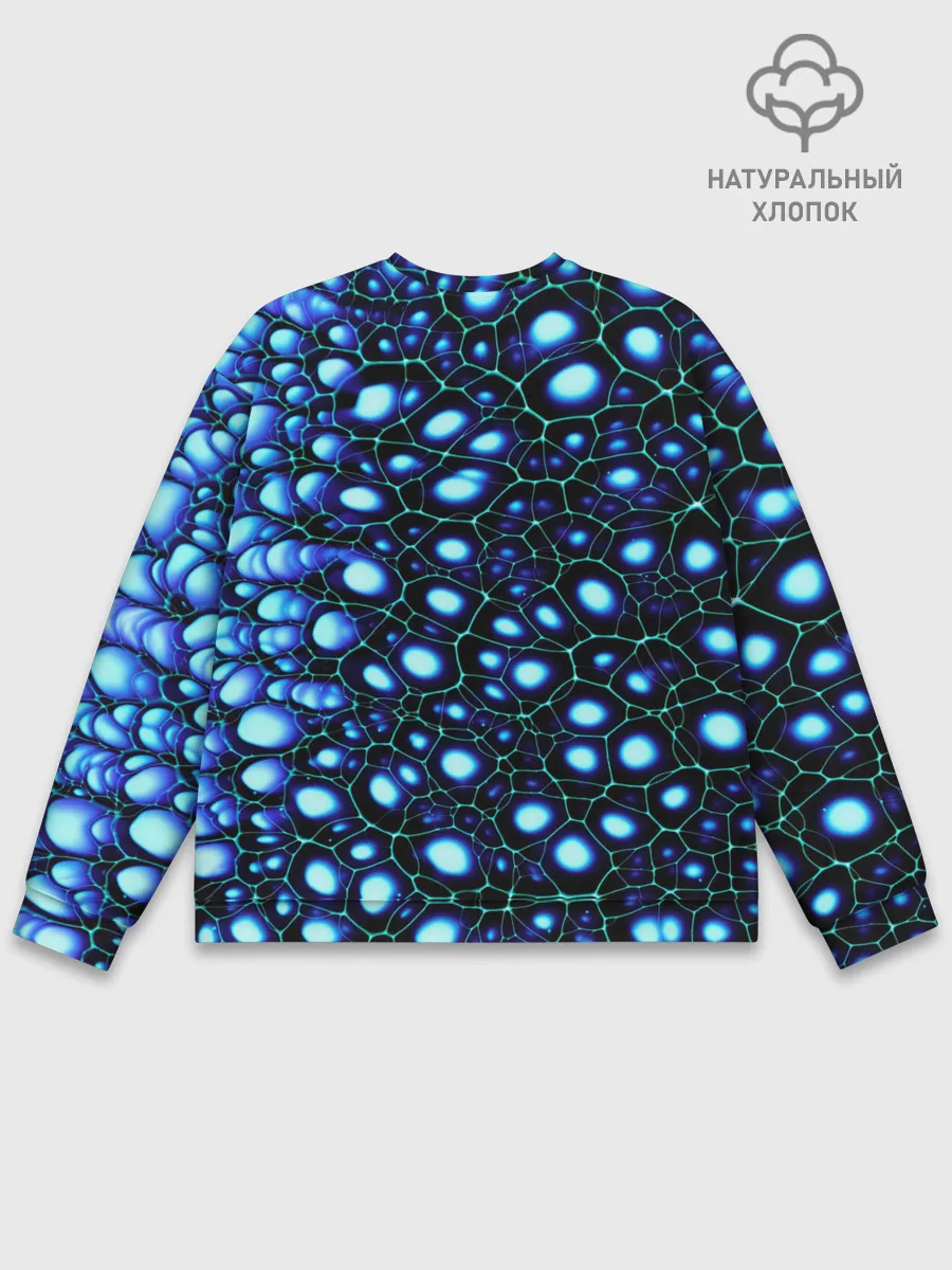 Мужской свитшот базовый / Абстракция-макрокраска
