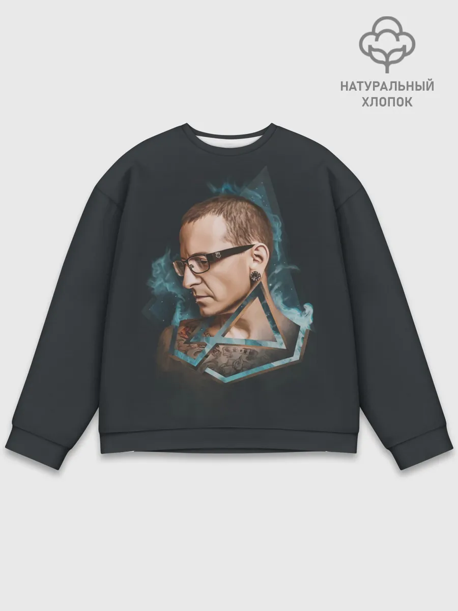 Мужской свитшот базовый / Солист Линкин Парк