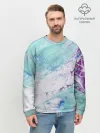 Мужской свитшот базовый / Цветная морская пена