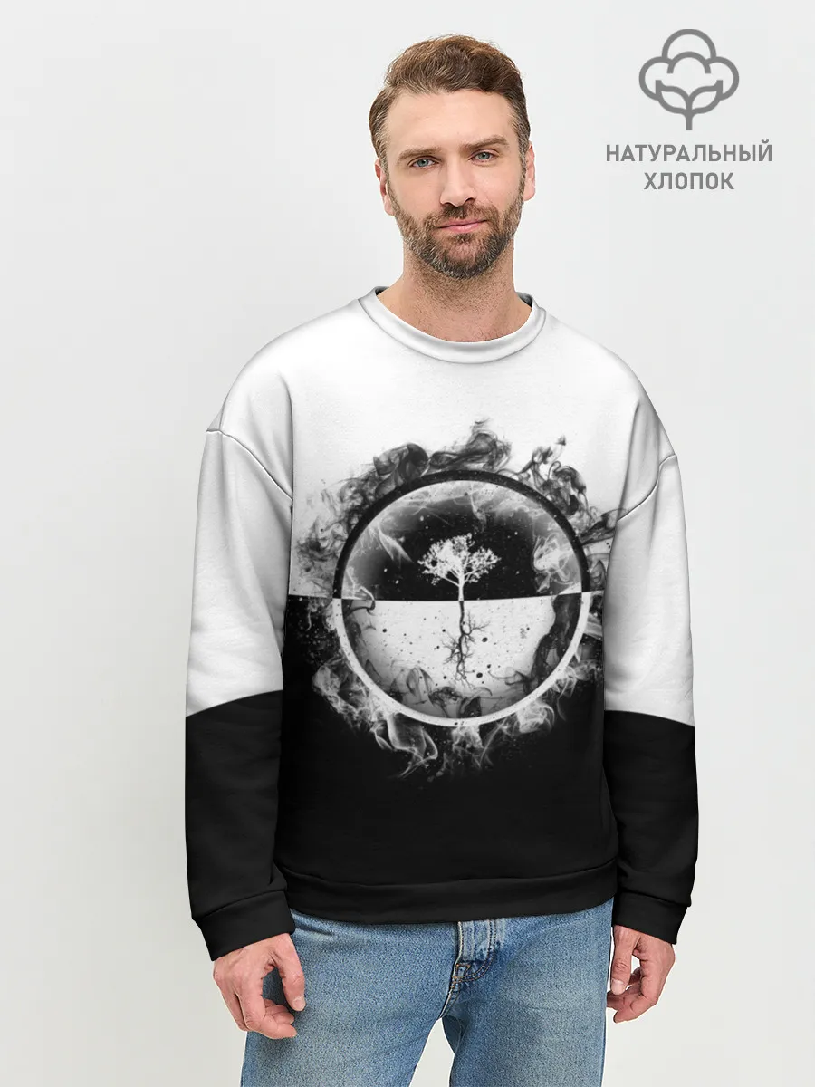 Мужской свитшот базовый / Black and White