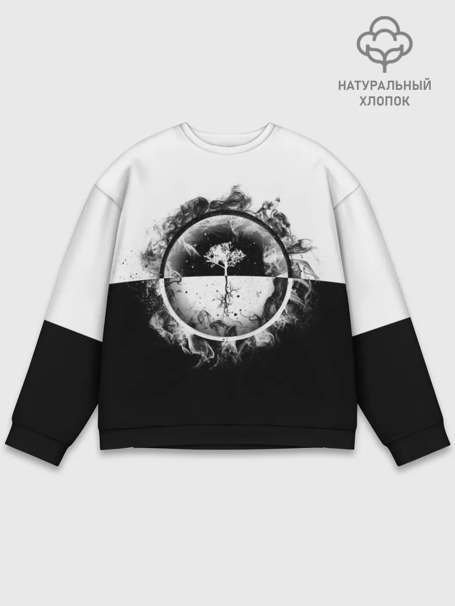 Мужской свитшот базовый / Black and White