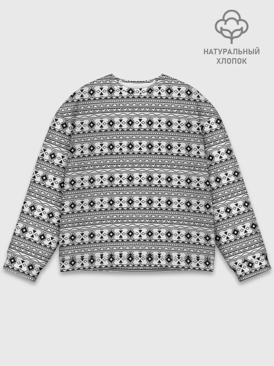 Мужской свитшот базовый / Геометрический узор