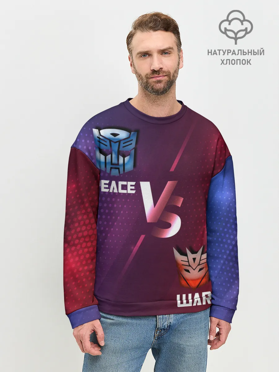 Мужской свитшот базовый / Автоботы против Десептиконов