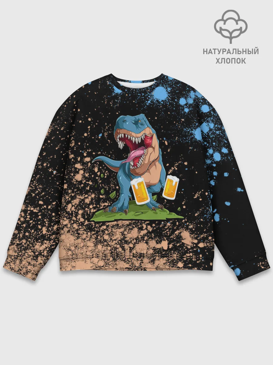 Мужской свитшот базовый / Пивозавр - Краска