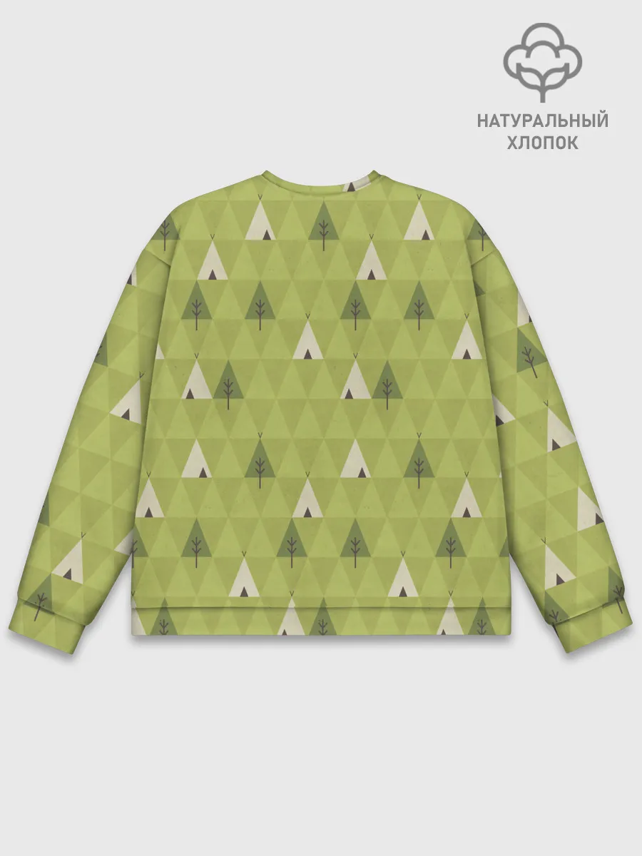 Мужской свитшот базовый / Лес | Текстура