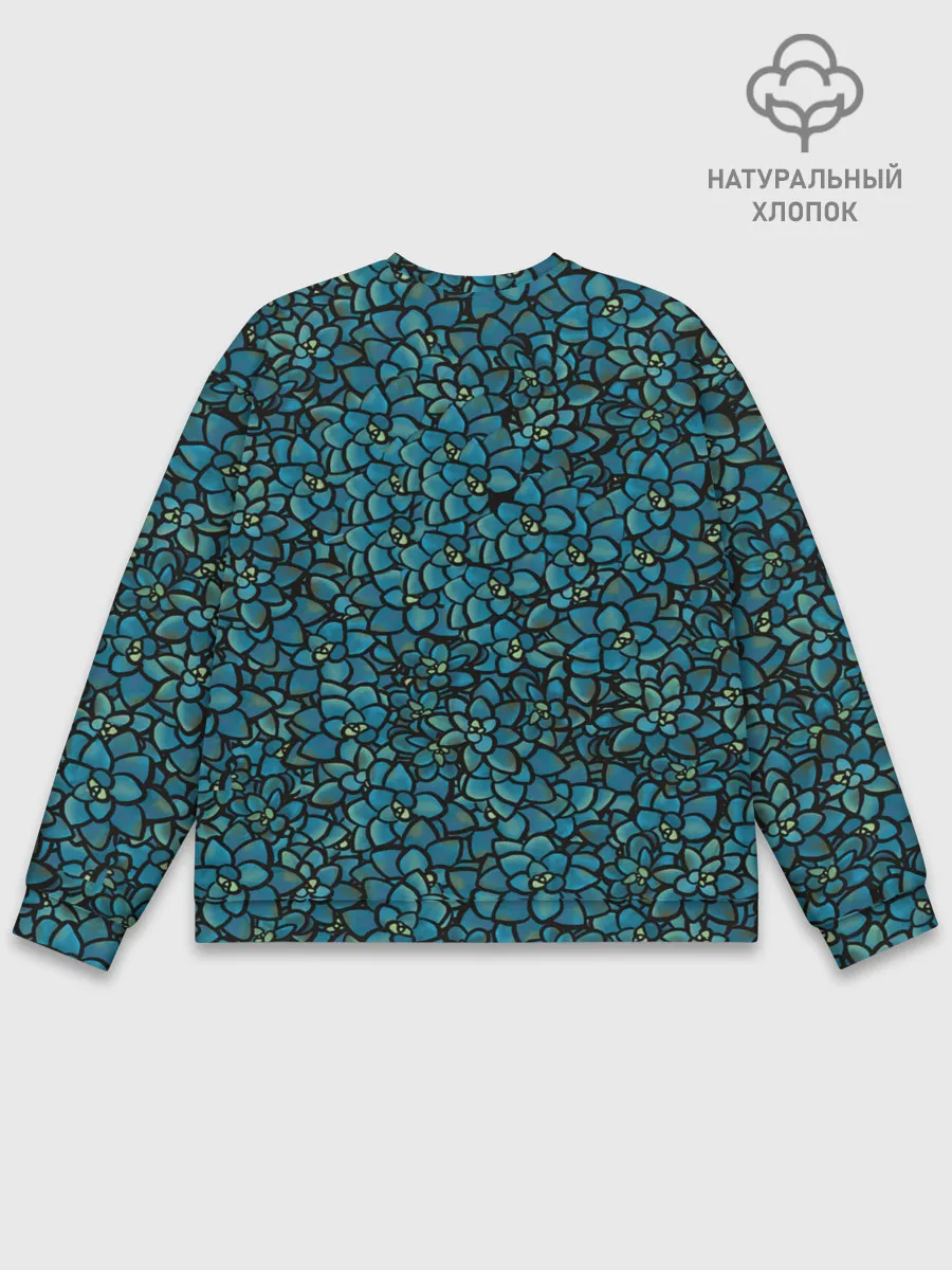 Мужской свитшот базовый / Цветы | 2