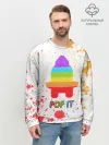 Мужской свитшот базовый / Pop It - Rocket - Paint
