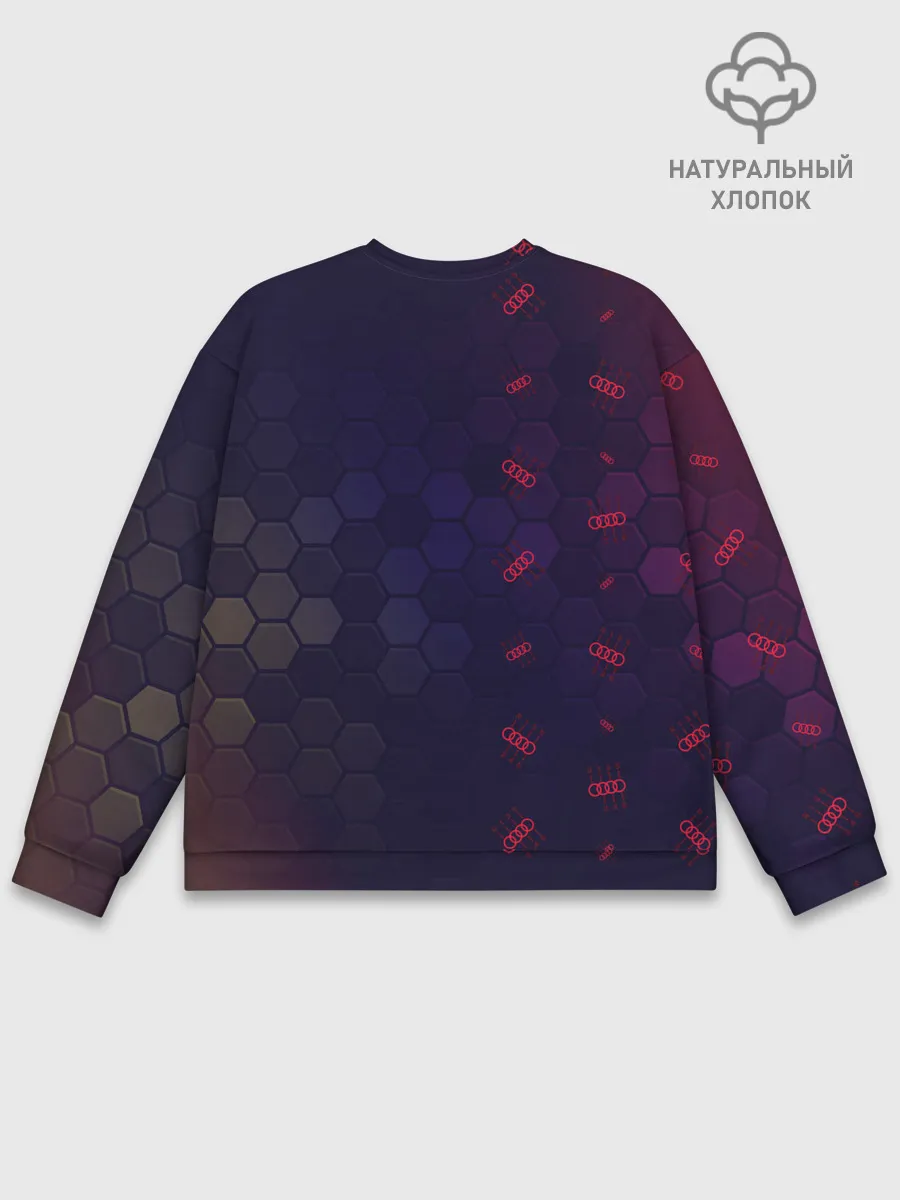 Мужской свитшот базовый / Audi - Gearbox - Hexagon