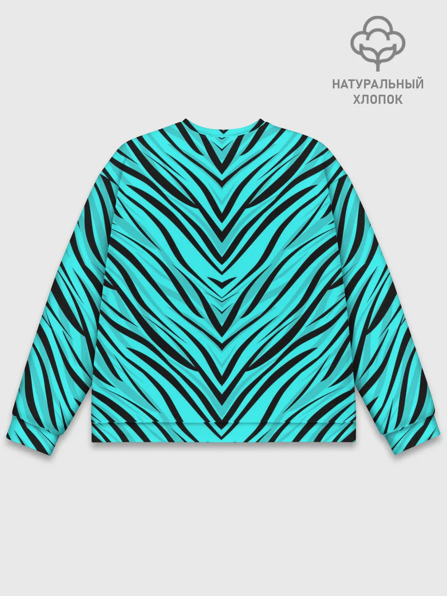 Мужской свитшот базовый / Абстратный полосатый узор
