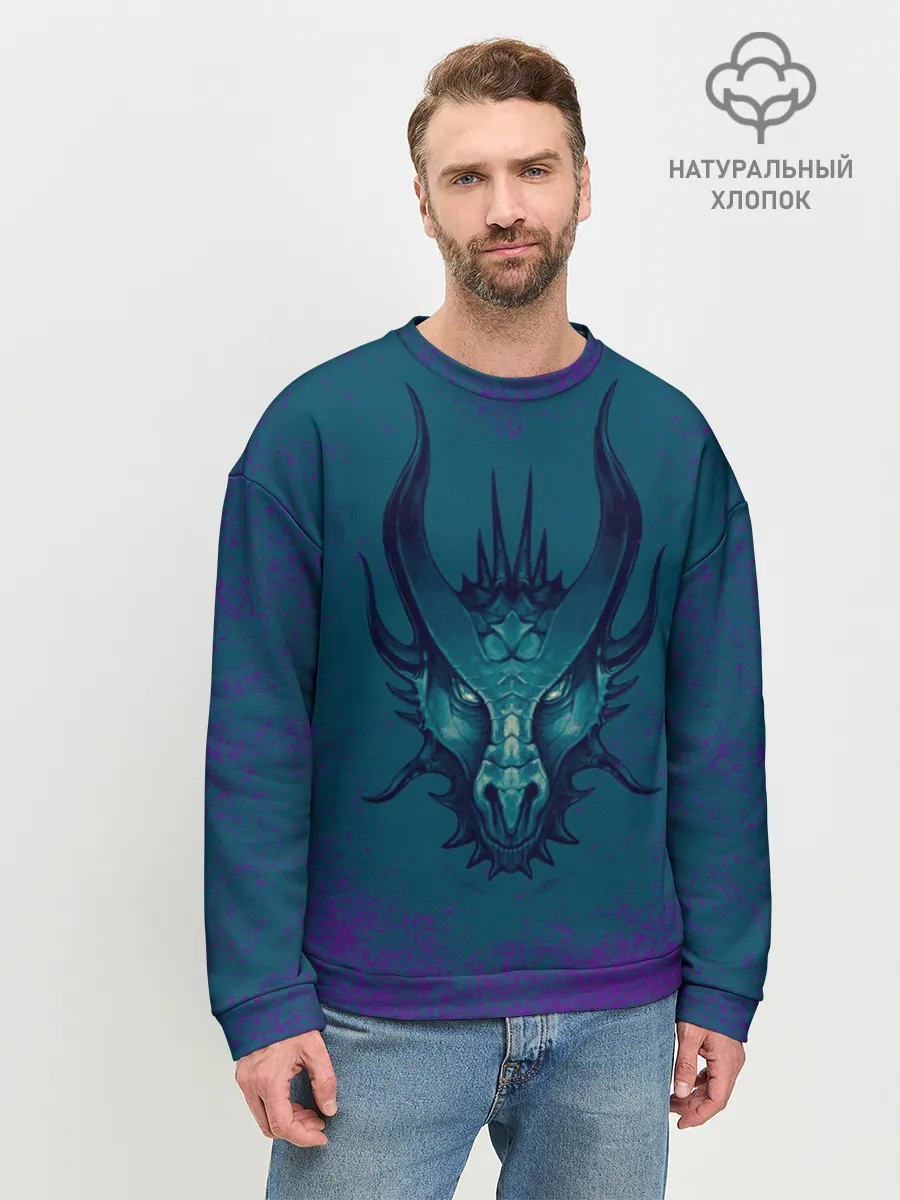 Мужской свитшот базовый / Водяной дракон