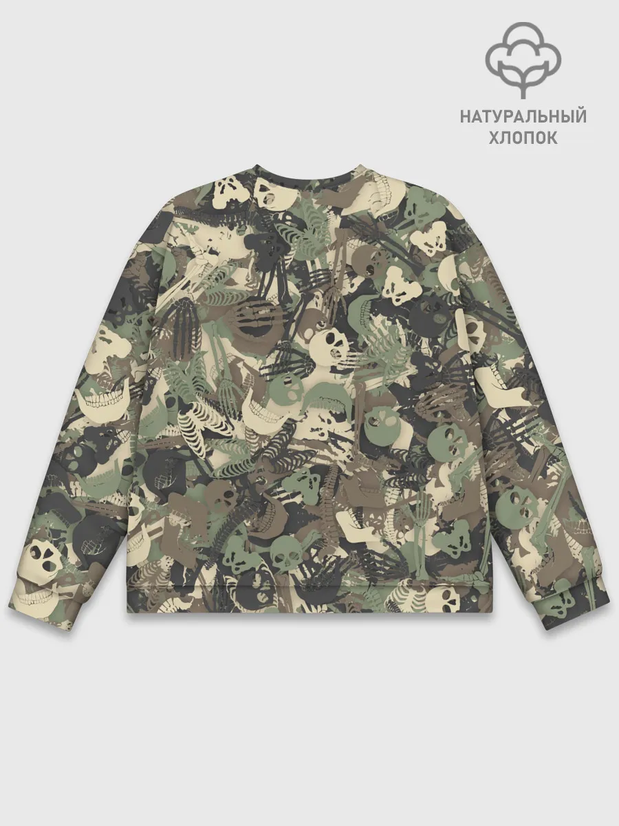Мужской свитшот базовый / Камуфляж с костями