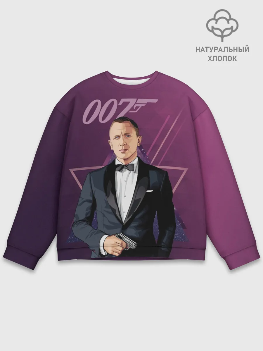 Мужской свитшот базовый / агент 007 Джеймс Бонд