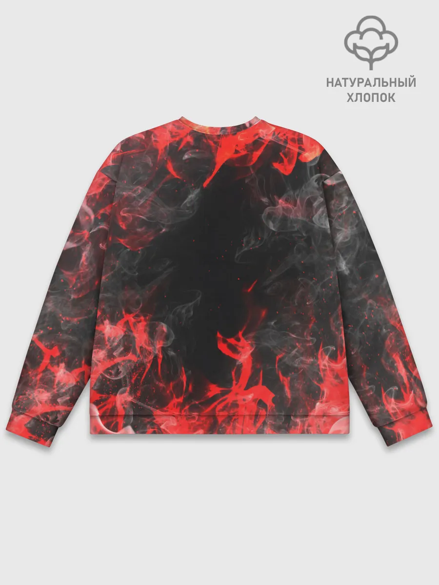 Мужской свитшот базовый / Опасный Динозавр | Red Dino