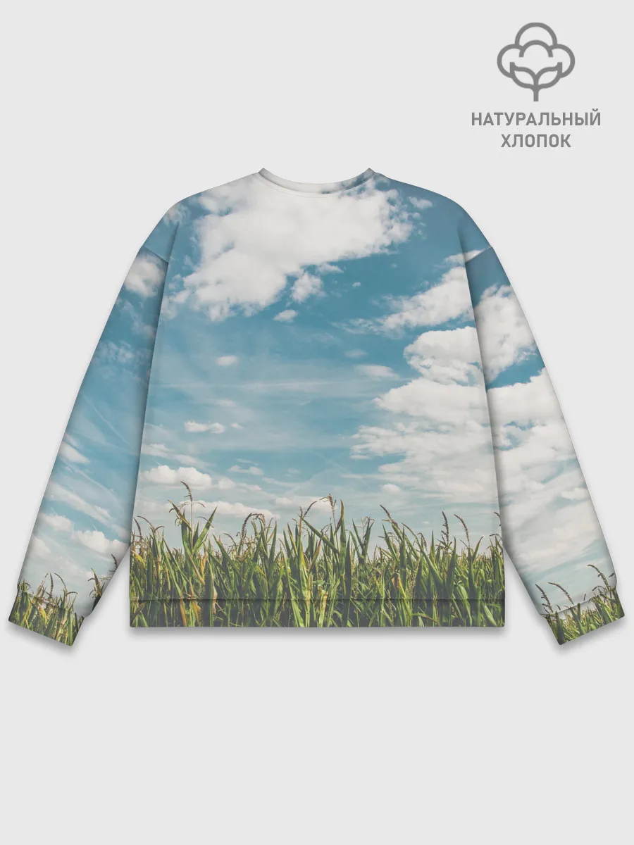 Мужской свитшот базовый / Небушко и полюшко