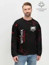 Мужской свитшот базовый / The Witcher Monster Slayer - Grunge