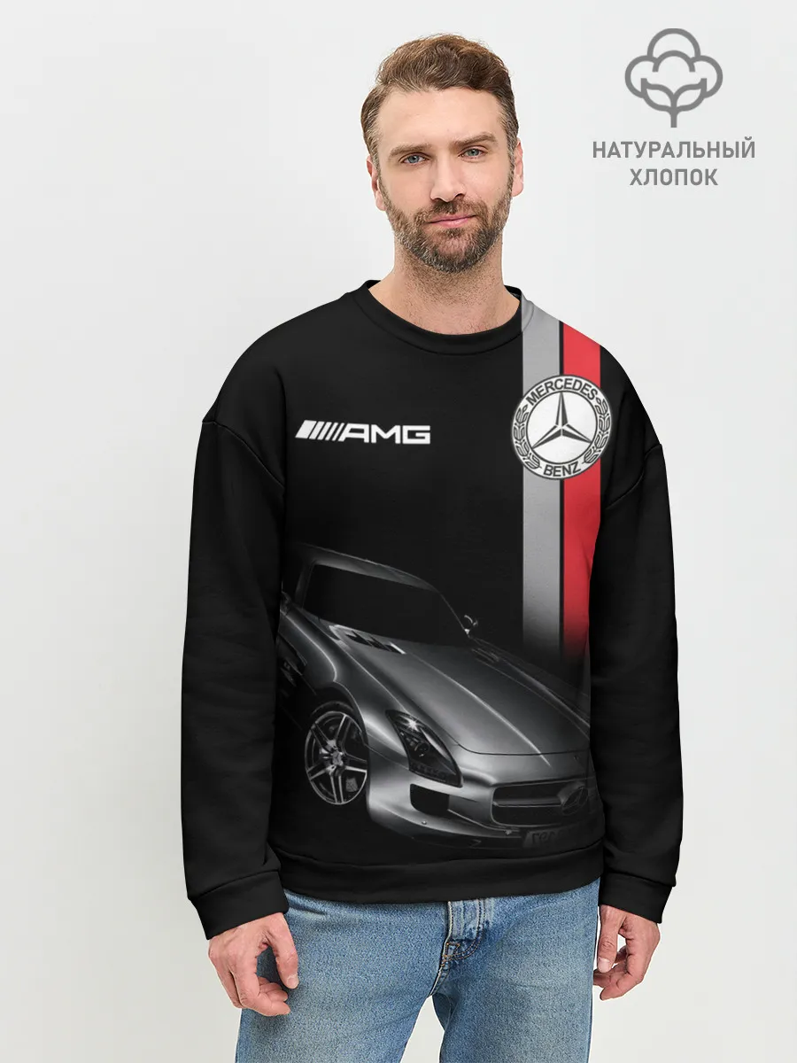 Мужской свитшот базовый / MERCEDES BENZ AMG