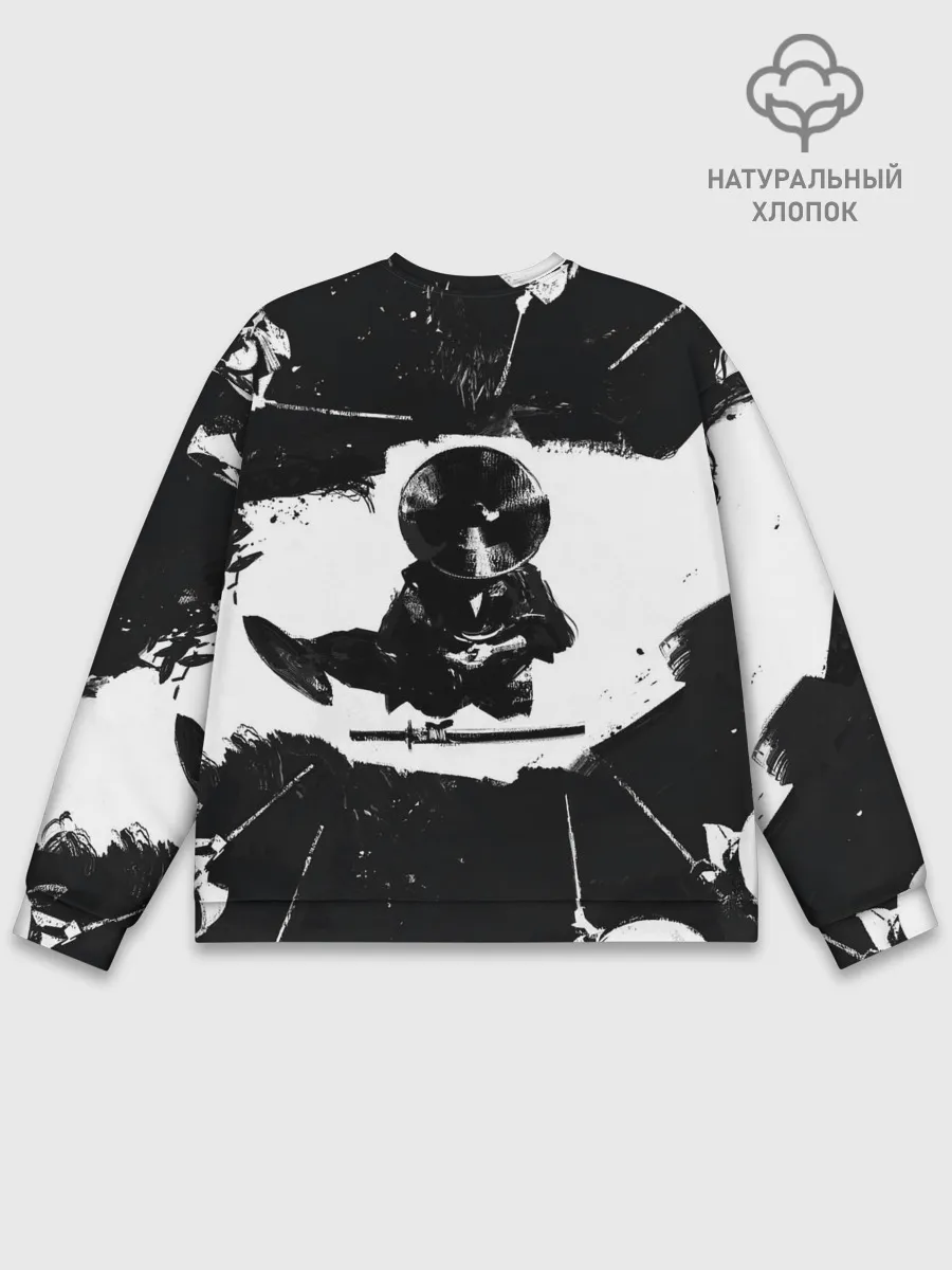 Мужской свитшот базовый / Ghost of Tsushim | Призрак Цусимы