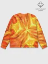 Мужской свитшот базовый / Желто-оранжевая абстракция