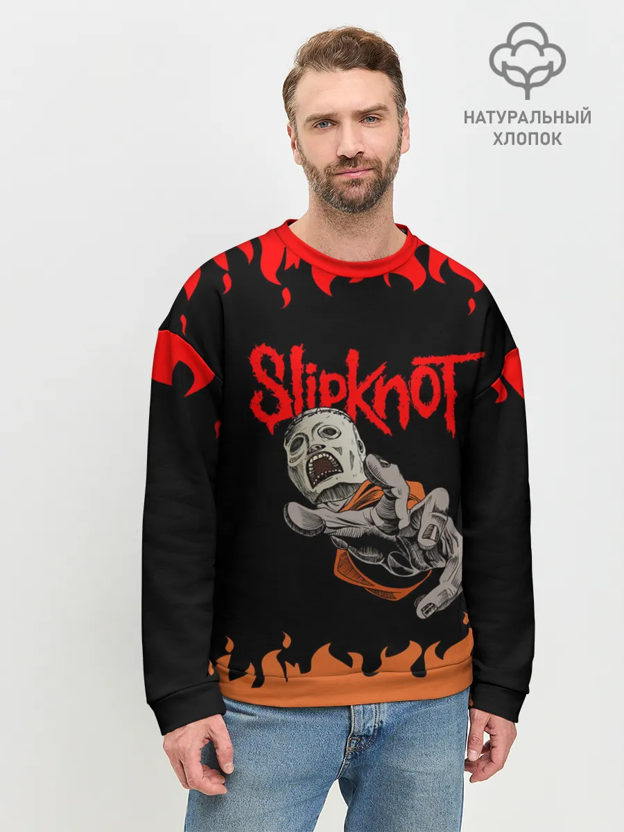 Мужской свитшот базовый / Кори Тейлор | СЛИПКНОТ