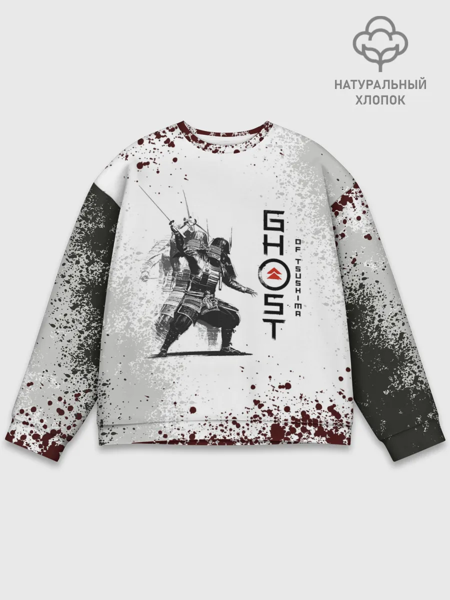 Мужской свитшот базовый / Ghost of Tsushim | Призрак Цусима