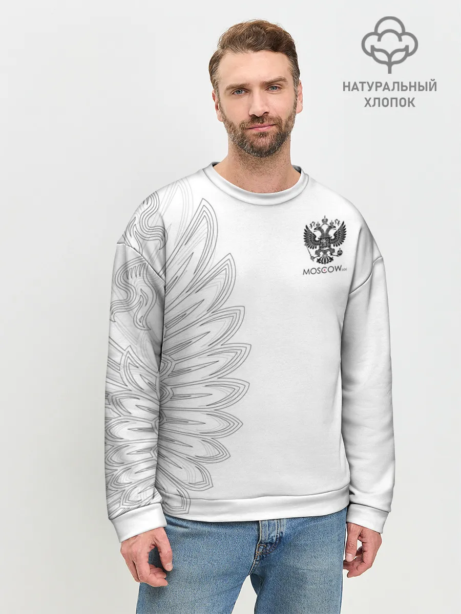 Мужской свитшот базовый / Russia | MSKSide Colorless