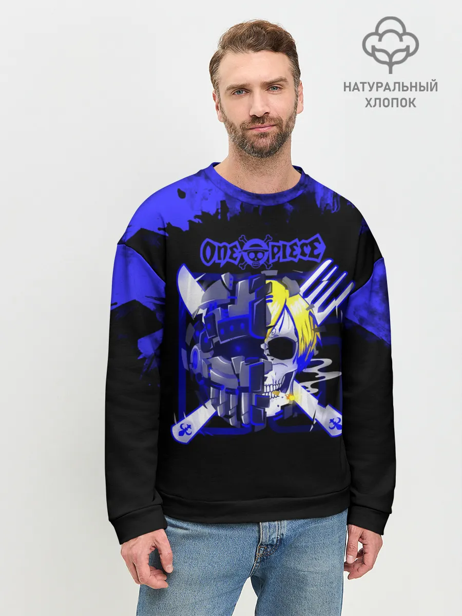Мужской свитшот базовый / Винсмок Санджи One Piece